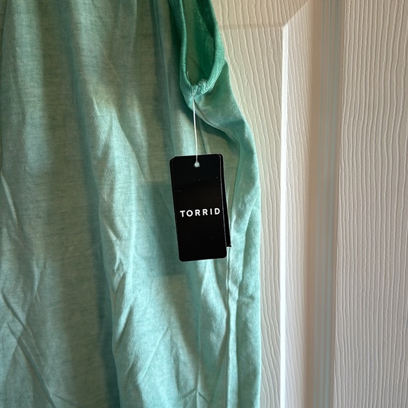 TORRID Aqua Tank Top with Back Cut Outs - NWT - Picture 2 of 3
